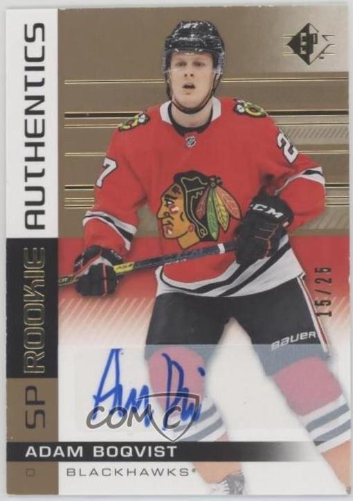 Adam Boqvist [Autograph Gold] #102