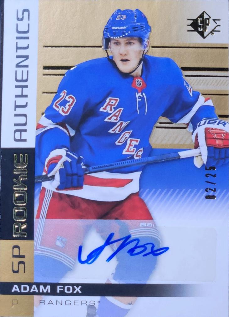 Adam Fox [Autograph Gold] #129