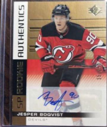 Jesper Boqvist [Autograph Gold] #112