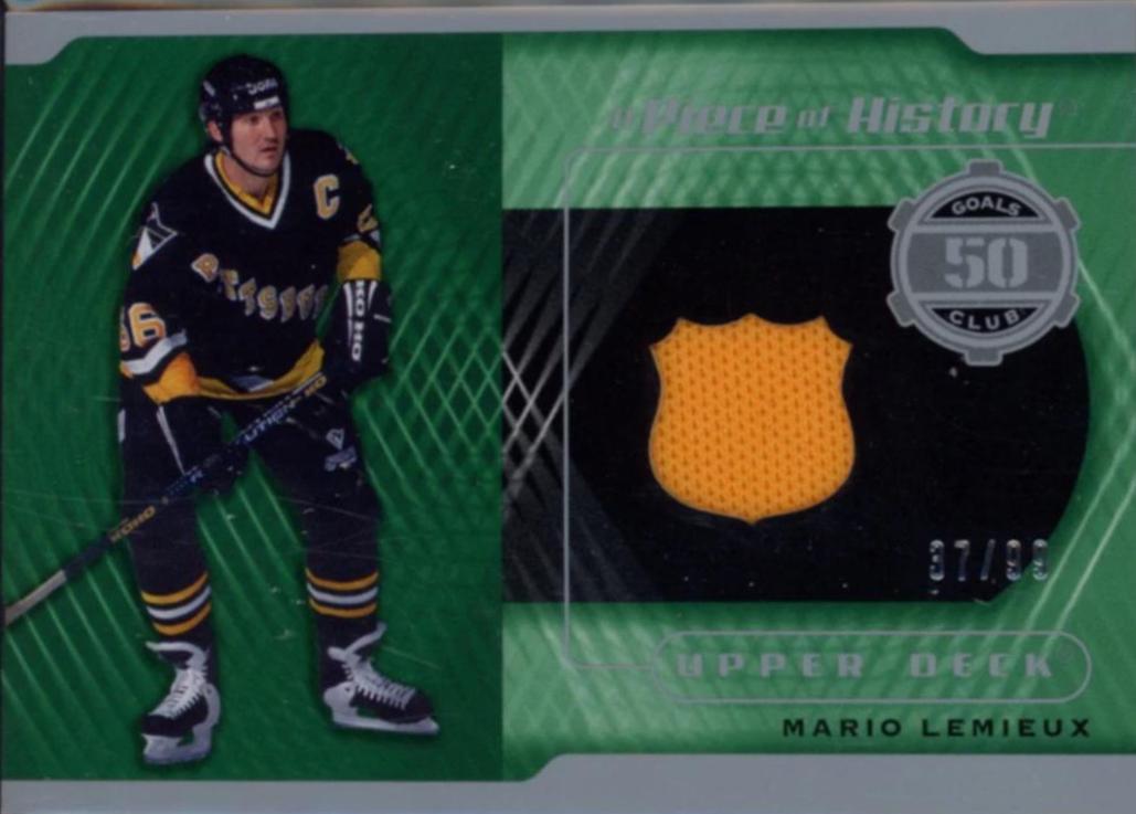 MARIO LEMIEUX [PIECE OF HISTORY 50 GOAL SEASON CLUB JERSEY]