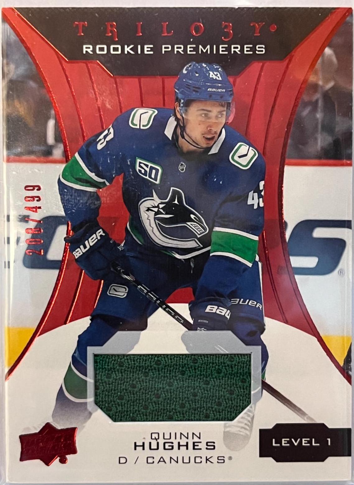 Quinn Hughes [Red Foil] #80
