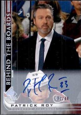 Patrick Roy [Silver Spectrum Autograph] #BB-10