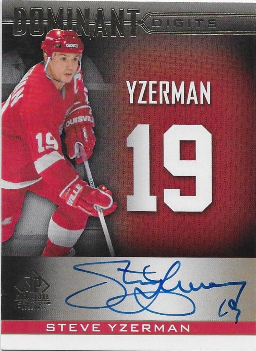 Steve Yzerman [Gold Autograph] #DD-30