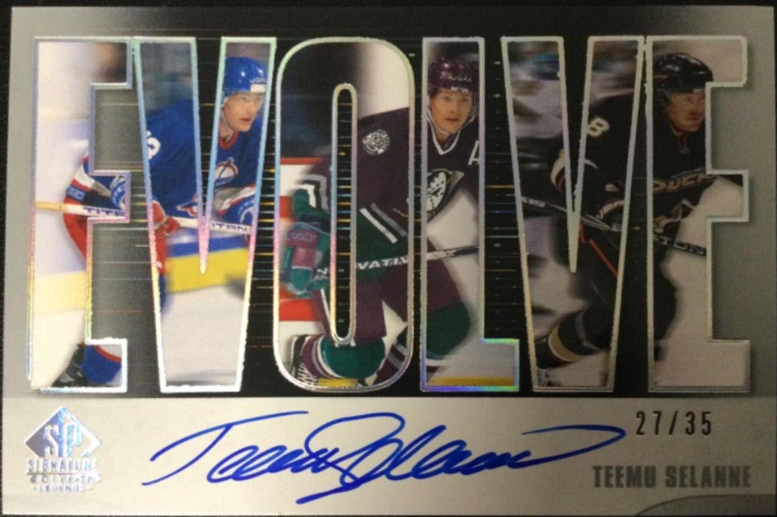 Teemu Selanne [Silver Spectrum Autograph ] #E-16