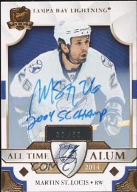 Martin St. Louis [Gold Autograph] #ATA-MS
