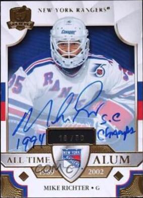 Mike Richter [Gold Autograph] #ATA-MR