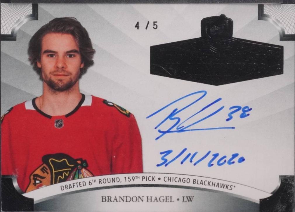 Brandon Hagel '3, 11, 2020' [Black Autograph] #2021-BH