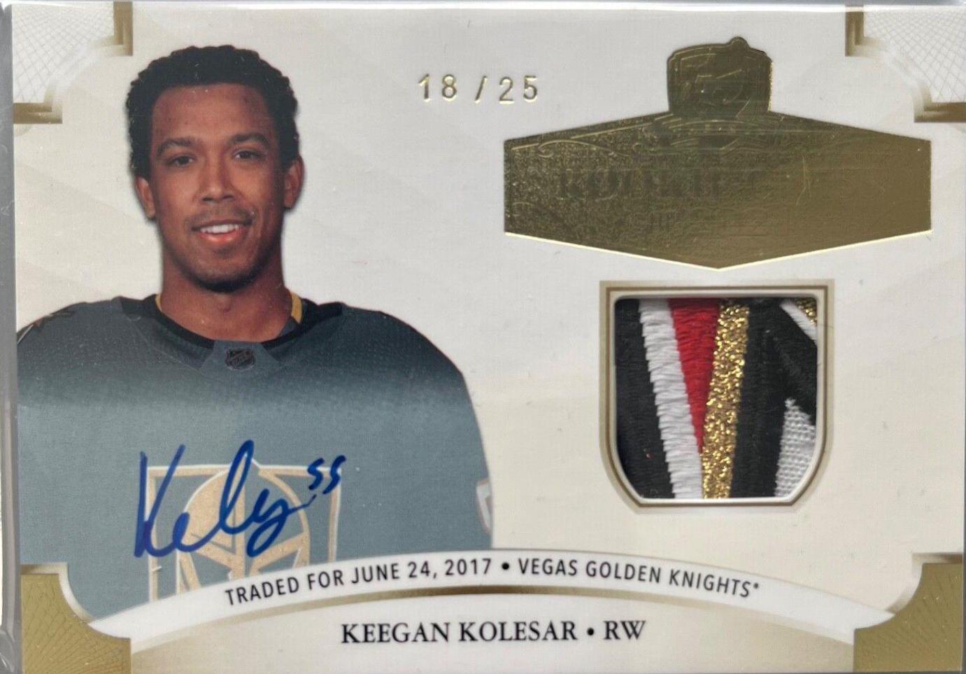 Keegan Kolesar [Gold Autograph Patch] #2020-KO