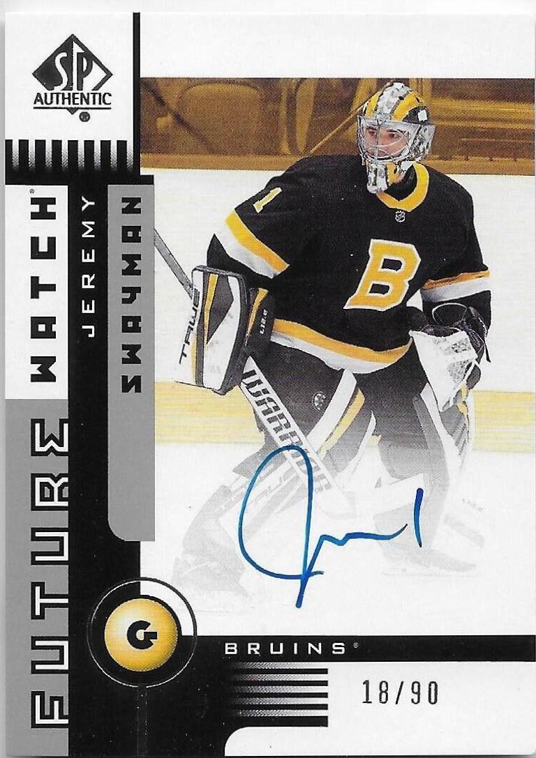 Jeremy Swayman [Autograph] #01FW-JS