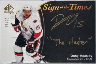 Dany Heatley [Black Gold Ink] #SOTT-DH