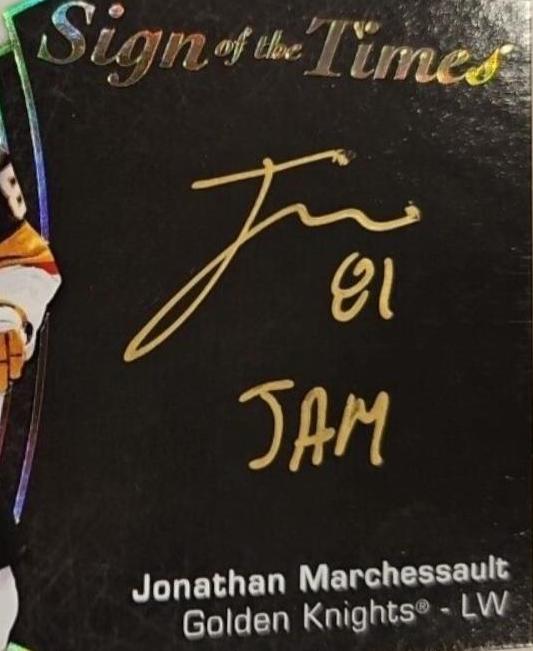Jonathan Marchessault [Black Gold Ink] #SOTT-JO