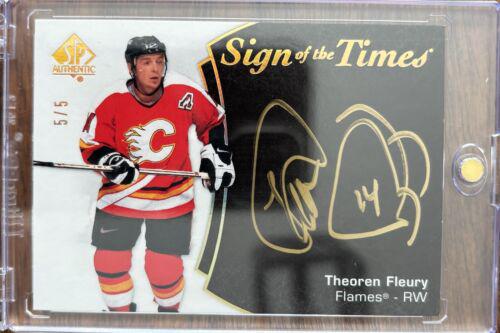 Theoren Fleury [Black Gold Ink] #SOTT-TF