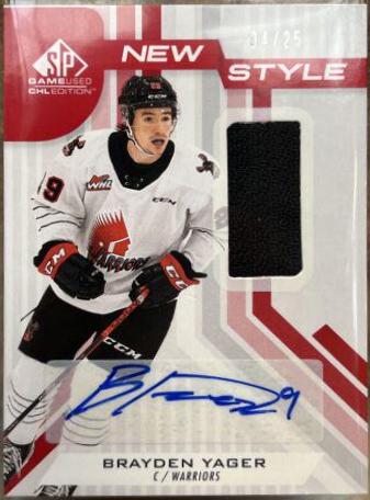 Brayden Yager [Gold Autograph Patch] #NS-BY