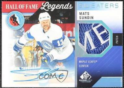 Mats Sundin [Autograph Patch] #HOF-MS