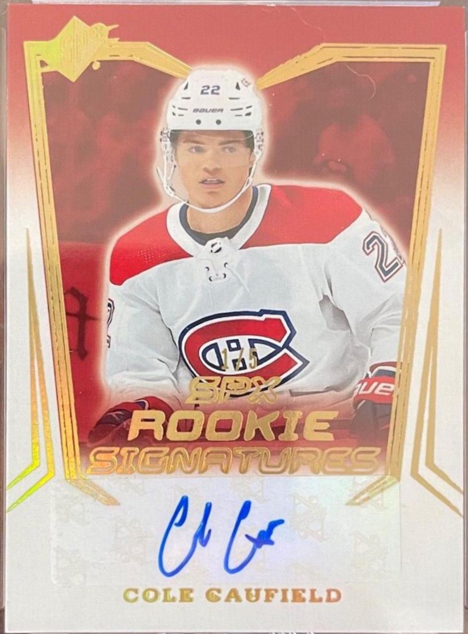 Cole Caufield [Gold] #SPXR-CC