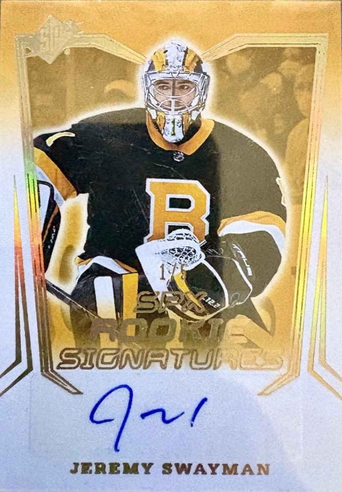 Jeremy Swayman [Gold] #SPXR-JS