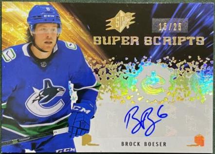 Brock Boeser [Gold] #SS-BB