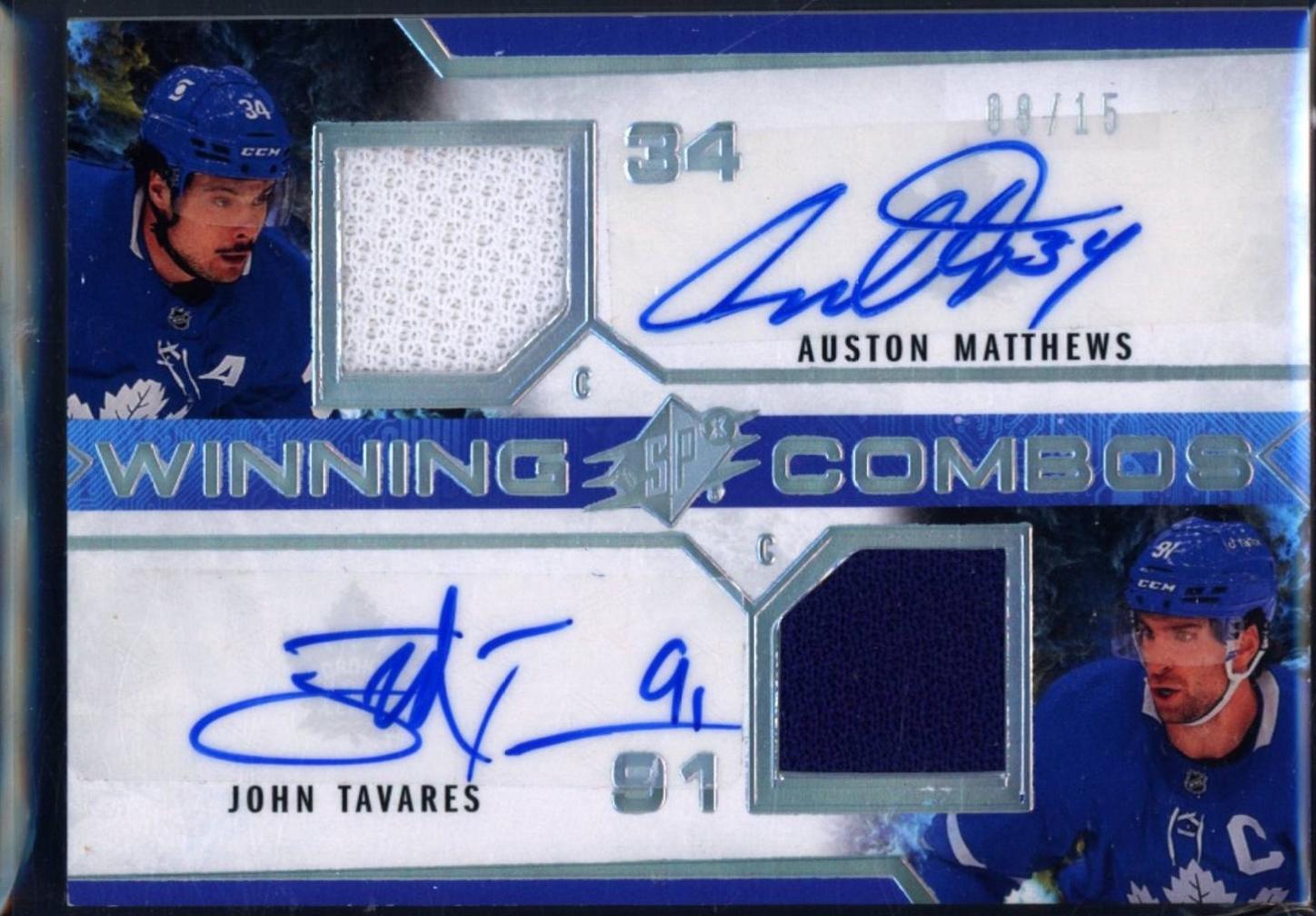 Auston Matthews, John Tavares [Autograph] #WC-AMJT