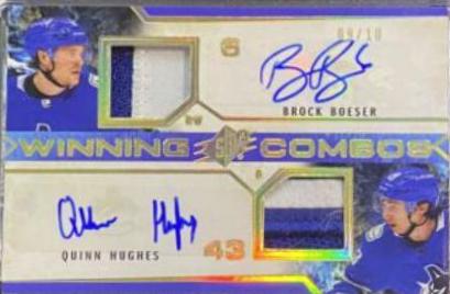 Brock Boeser, Quinn Hughes [Autograph Premium] #WC-BBQH