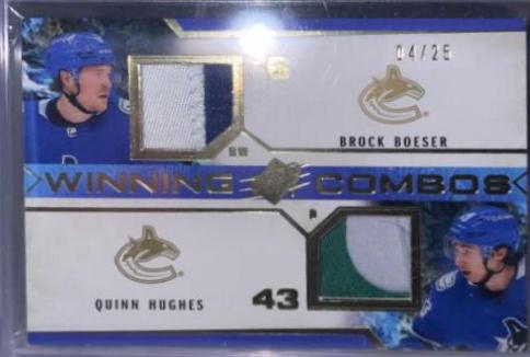 Brock Boeser, Quinn Hughes [Premium] #WC-BBQH
