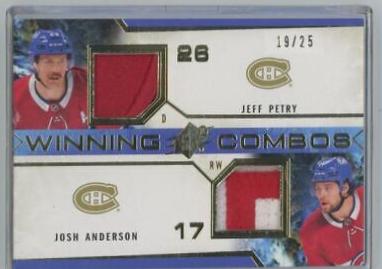 Jeff Petry, Josh Anderson [Autograph] #WC-JPJA