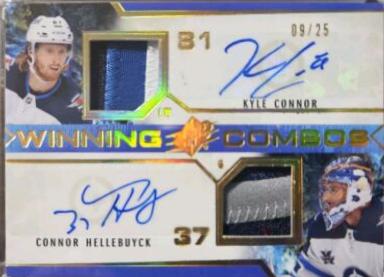 Kyle Connor, Connor Hellebuyck [Autograph Premium] #WC-KCCH