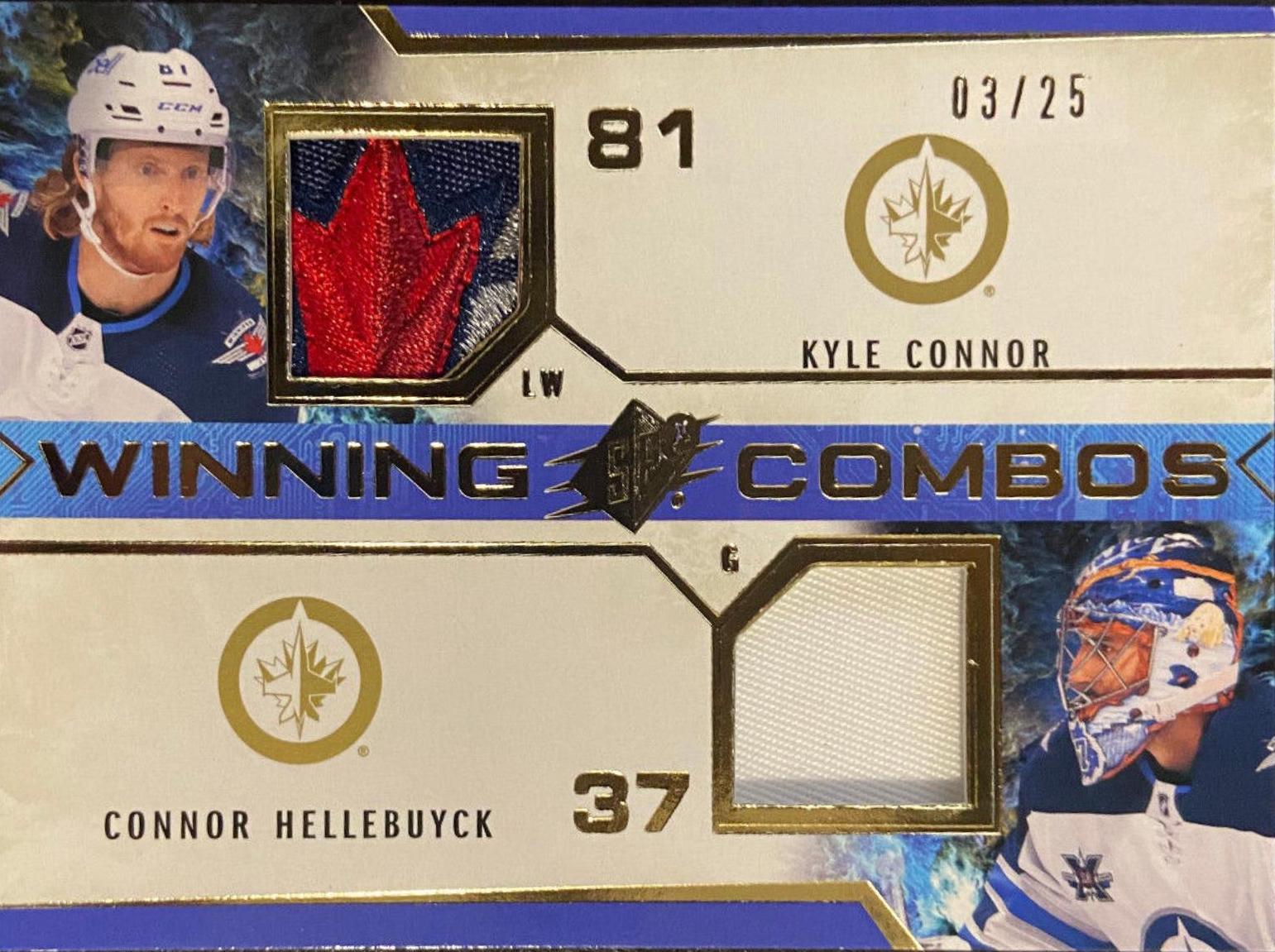 Kyle Connor, Connor Hellebuyck [Premium] #WC-KCCH