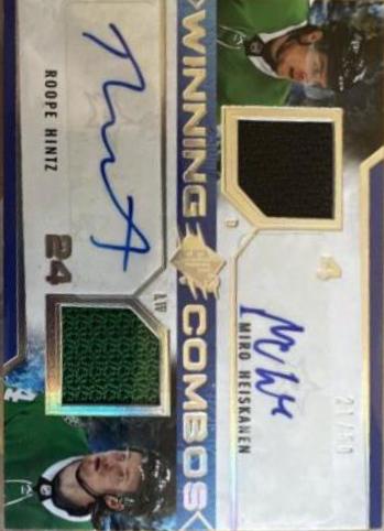 Miro Heiskanen, Roope Hintz [Autograph] #WC-MHRH