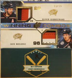 Oliver Bjorkstrand, Jack Roslovic [Autograph Premium] #WC-OBJR