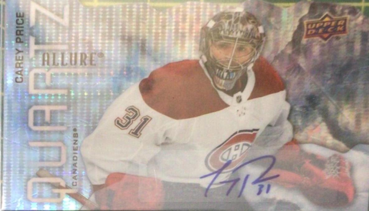 Carey Price [Blue Autograph] #AQ-CP