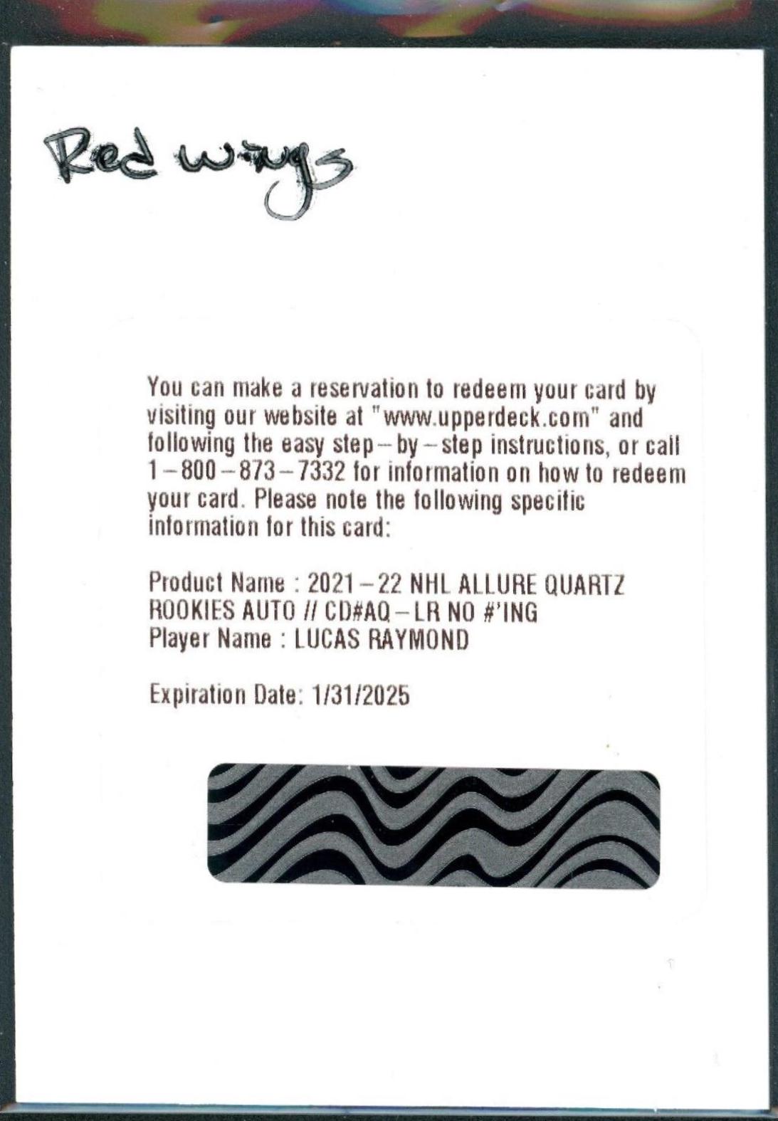 Lucas Raymond [Autograph] #AQ-LR