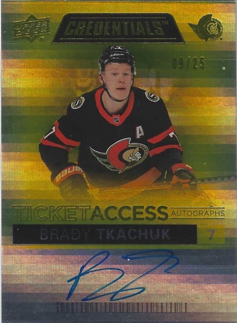 Brady Tkachuk [Yellow] #TAA-BT
