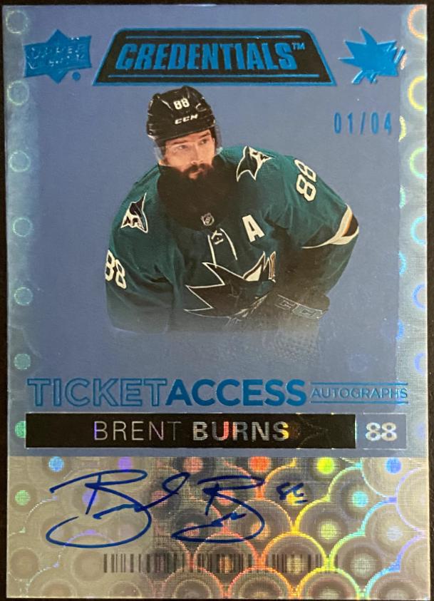 Brent Burns [Blue] #TAA-BB