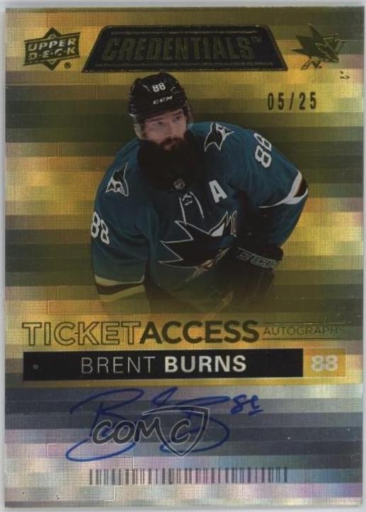 Brent Burns [Yellow] #TAA-BB