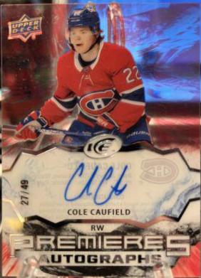 Cole Caufield [Autograph] #IPA-CC