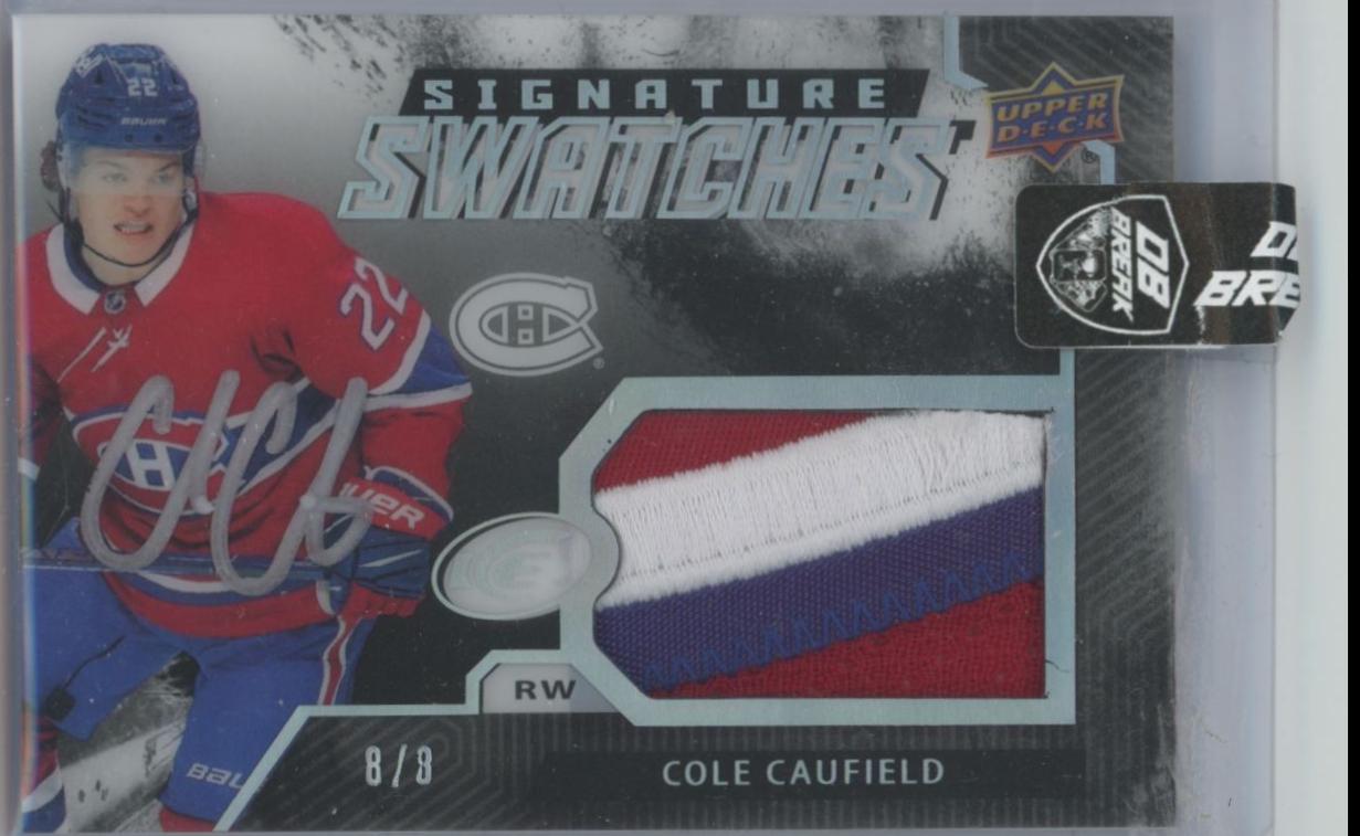 Cole Caufield [Black] #SS-CC