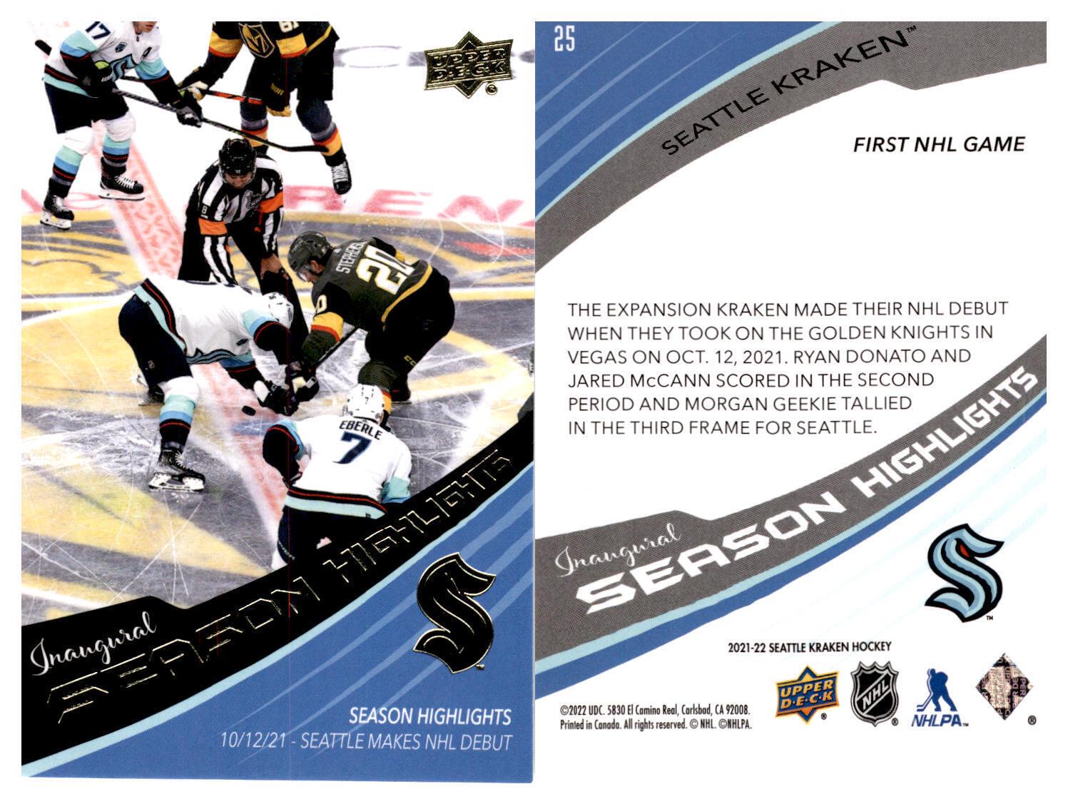 Seattle Makes NHL Debut [Gold] #25
