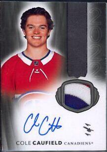 Cole Caufield [Black Autograph Patch] #2022-CC