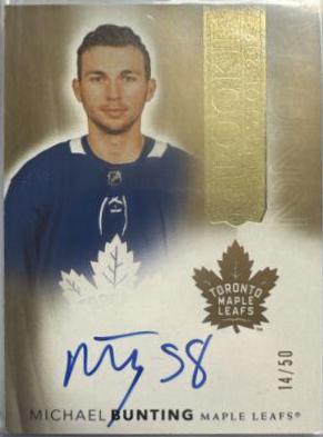Michael Bunting [Gold Autograph] #2022-BU