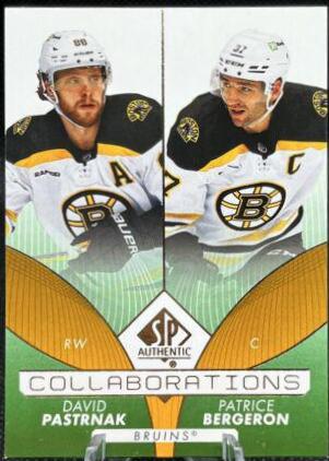 David Pastrnak, Patrice Bergeron [Green] #C-7