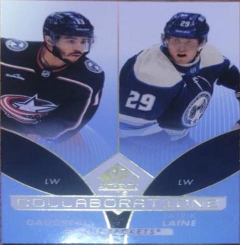 Johnny Gaudreau, Patrik Laine [Blue] #C-13