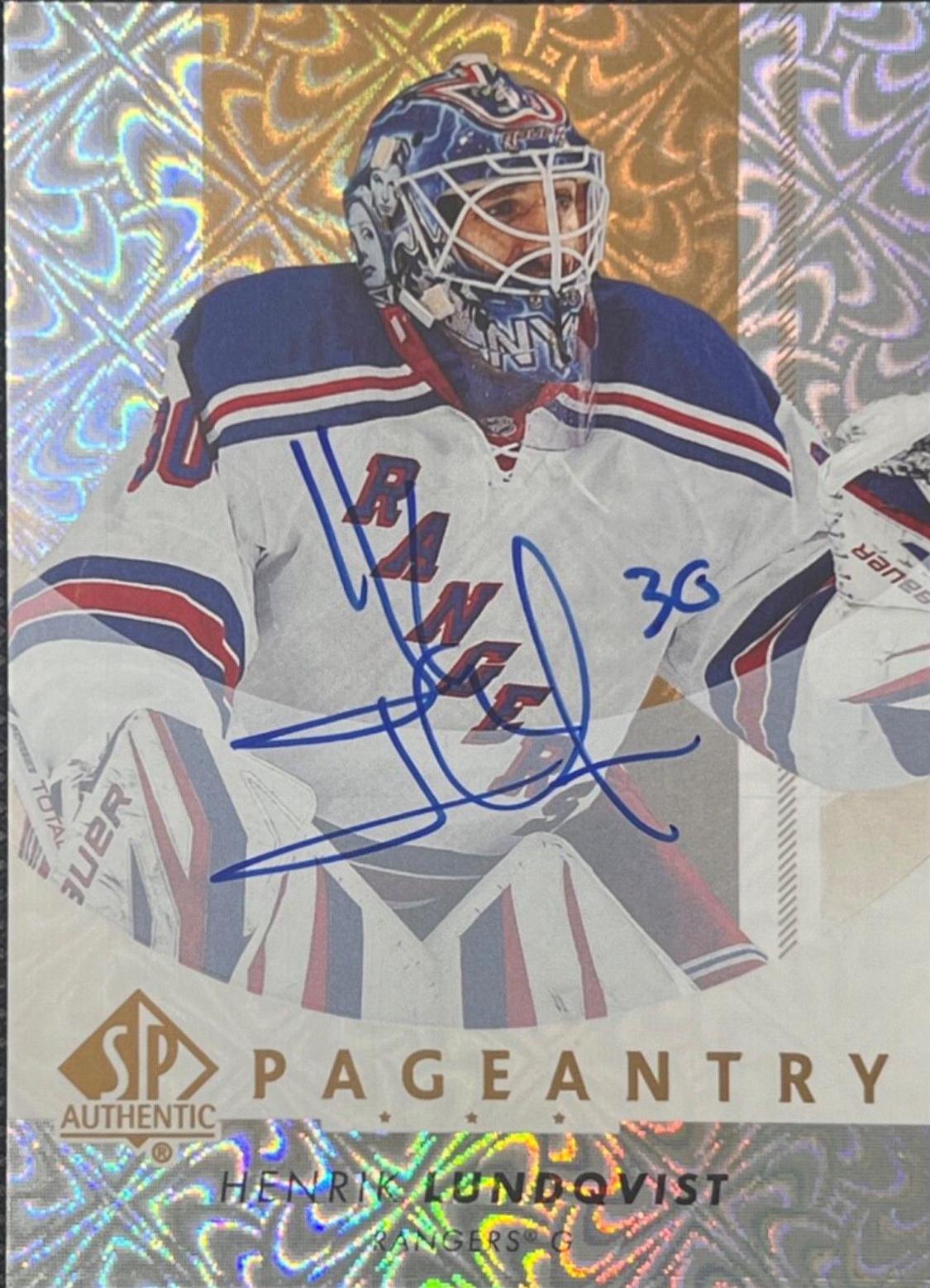 Henrik Lundqvist [Autograph] #P-56