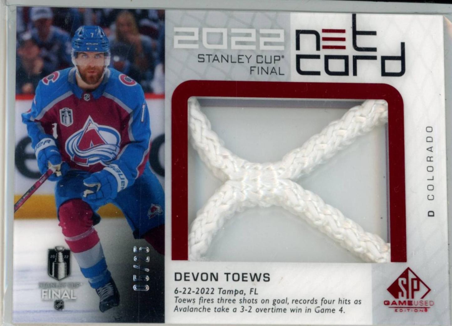 Devon Toews #SCN-DT