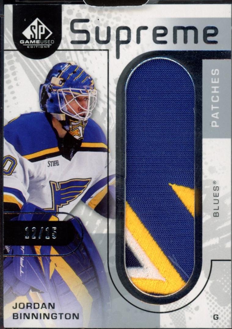 Jordan Binnington [Patch] #SP-BI