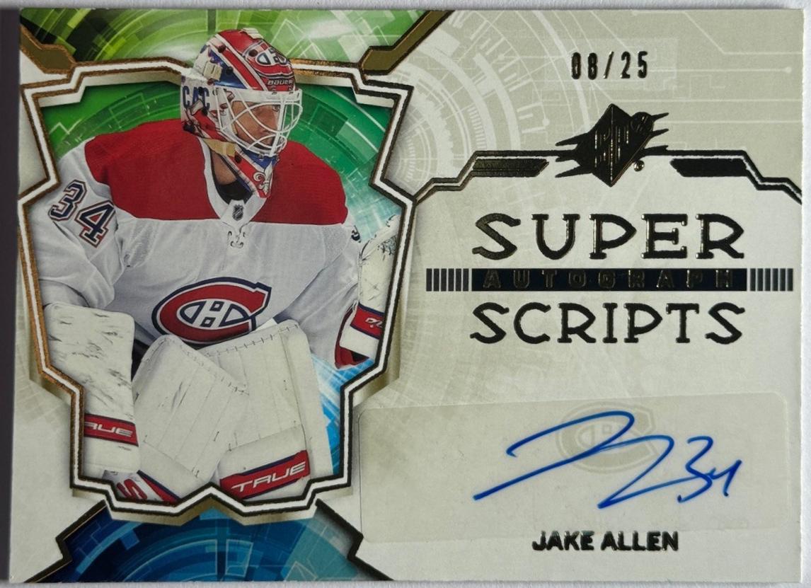 Jake Allen [Gold] #SS-JA