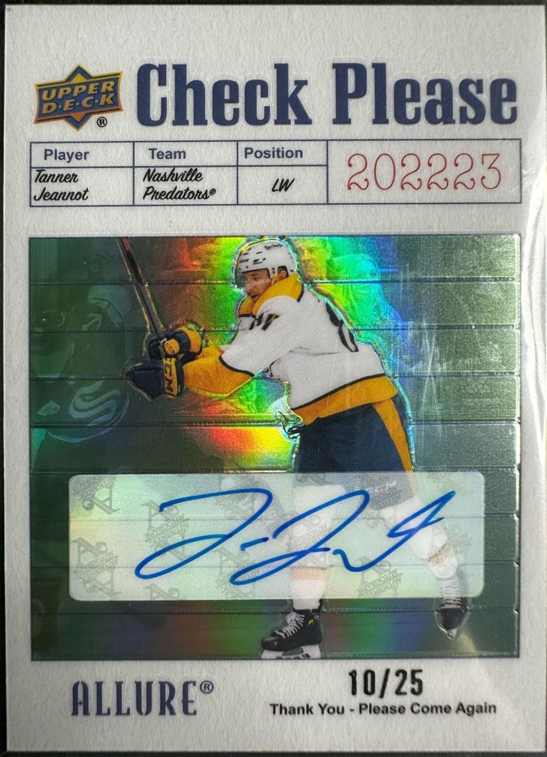 Tanner Jeannot [Autograph] #CP-1