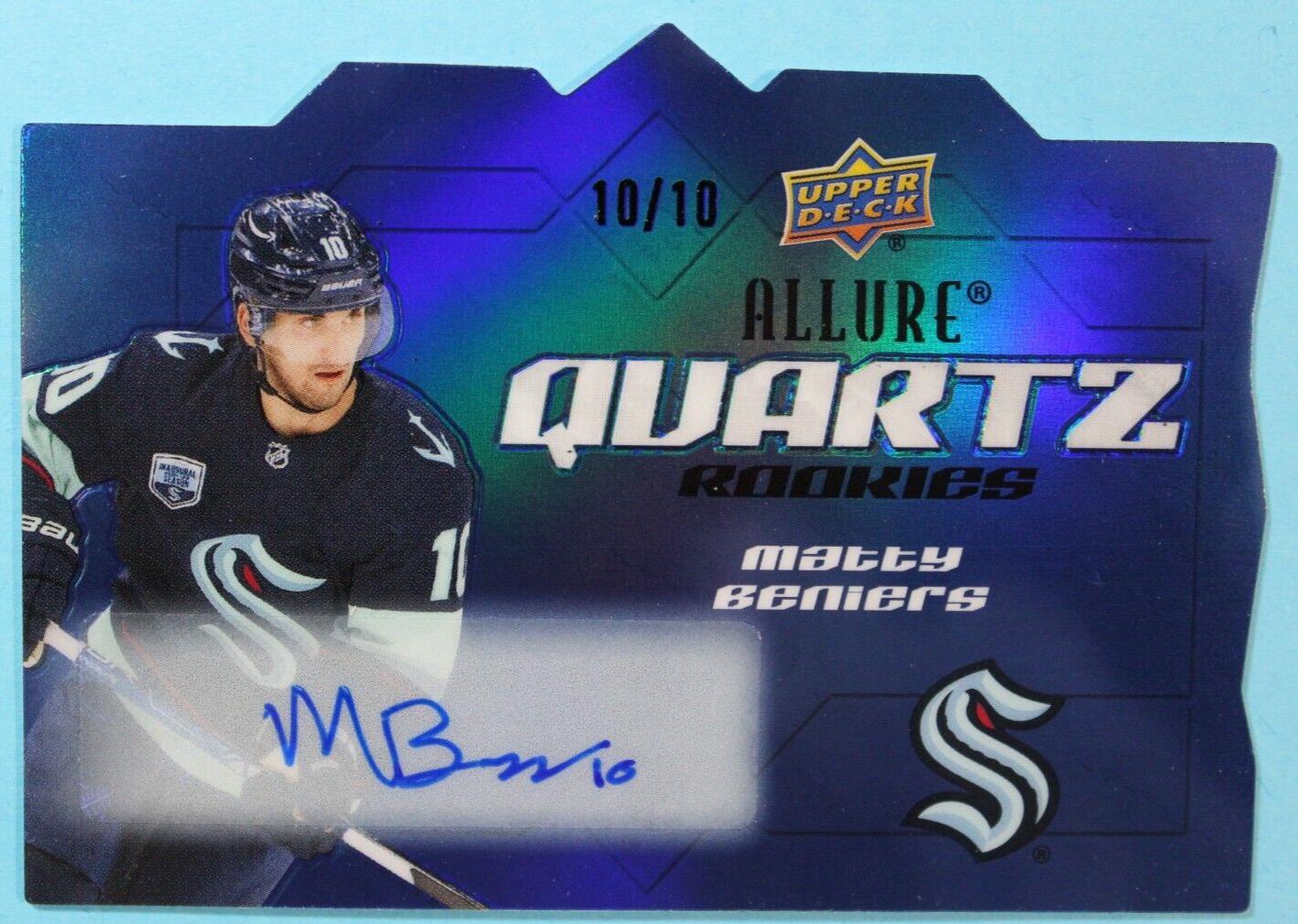Matty Beniers [Autograph Blue] #AQ-BE