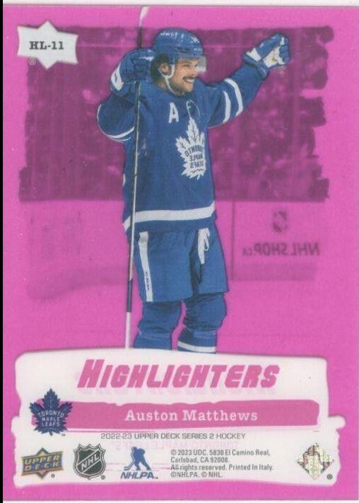 Auston Matthews [Pink] #HL-11