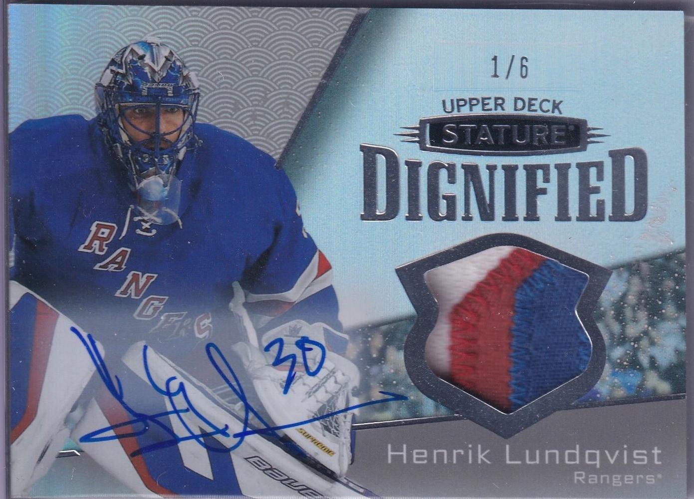 Henrik Lundqvist [Autograph Patch] #D-11