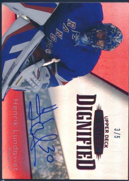 Henrik Lundqvist [Autograph Red] #D-11
